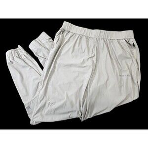 YOUNGLA Men's XXL Stretch Waist Jogger Sweatpants‎ Lounge Pants Off-White EUC
